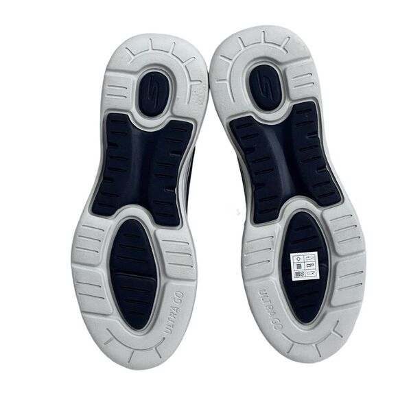 New! Mens Skechers Ultra Go Arch Fit Walking Shoes 11.5 Lace Up Sneakers Navy - Picture 5 of 13